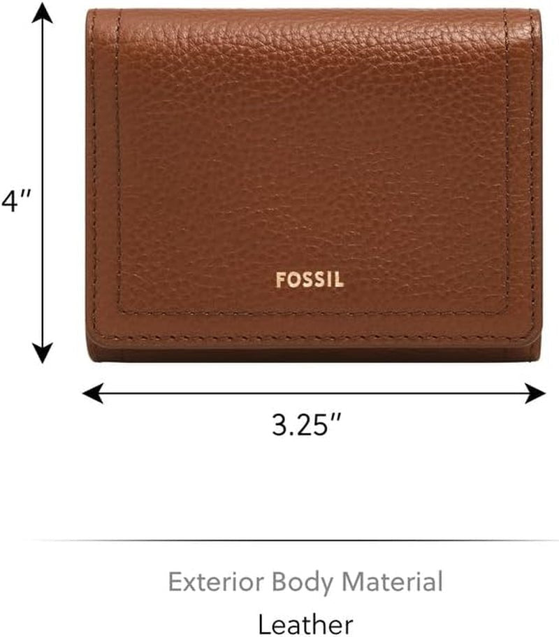 Dámská peněženka Fossil Logan Tri-Fold, hnědá dámská peněženka Naty Shop