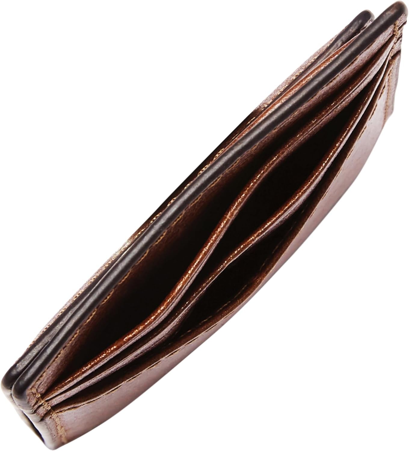 Fossil Pánská peněženka Andrew, koňaková kožená peněženka 7,2 cm D x 0,5 cm Š x 10 cm V ML4173222 Pánská peněženka Naty Shop