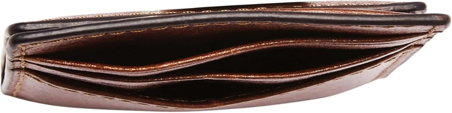Fossil Pánská peněženka Andrew, koňaková kožená peněženka 7,2 cm D x 0,5 cm Š x 10 cm V ML4173222 Pánská peněženka Naty Shop