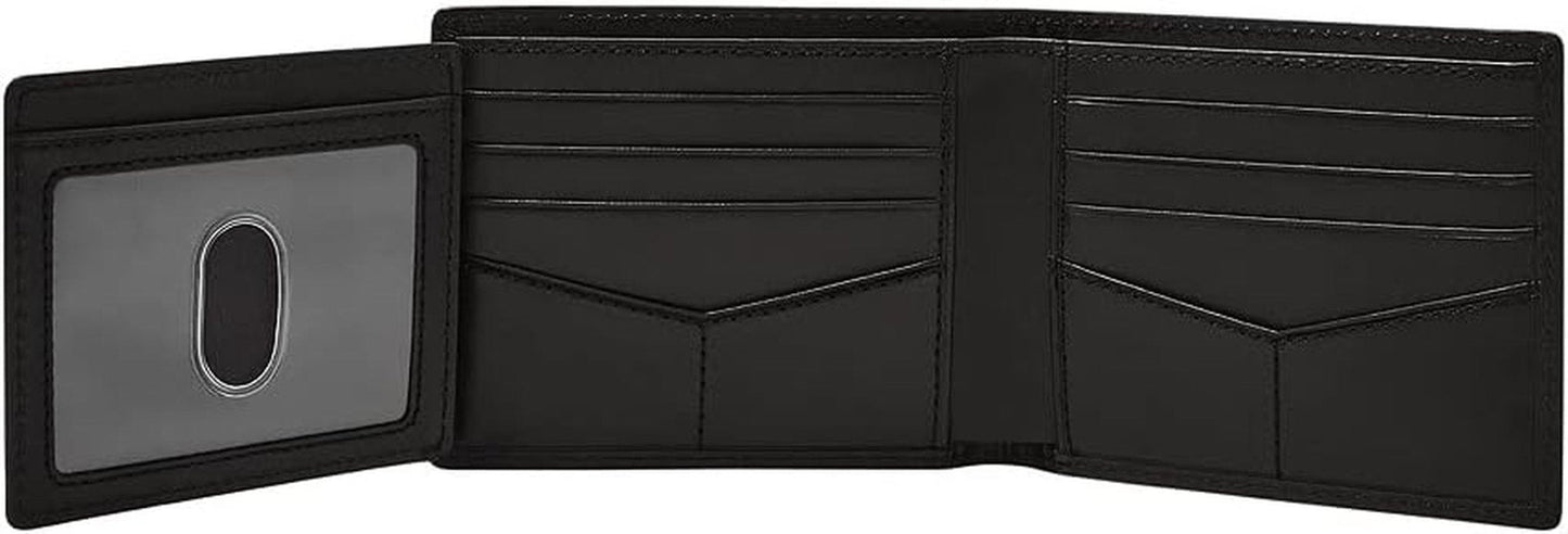 Pánská peněženka Fossil – Derrick RFID Leather Bifold with Flip ID, ML3681001 – 10,9 cm D x 1,27 cm Š x 8,9 cm H Pánská peněženka Naty Shop