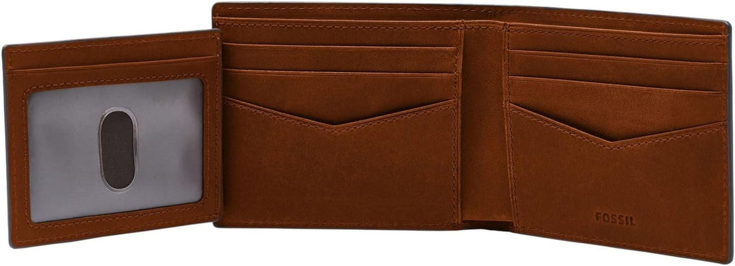 Pánská peněženka Fossil Everett, středně hnědá Bifold kůže 11,5 cm D x 2,5 cm Š x 8,9 cm V ML4397210 Pánská peněženka Naty Shop