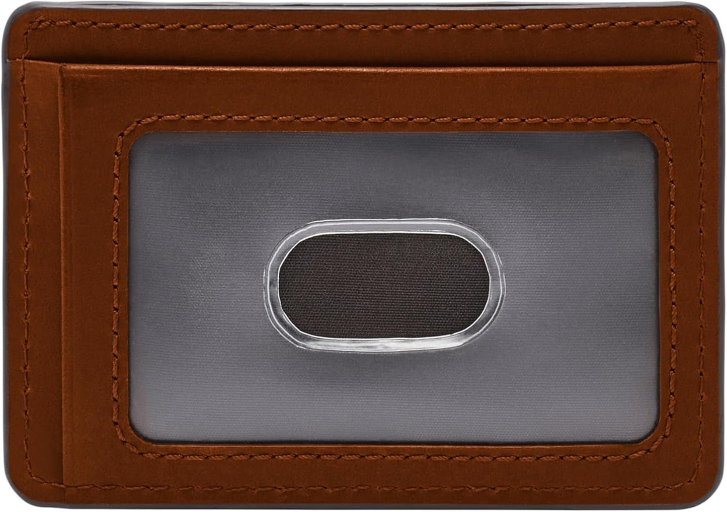 Pánská peněženka Fossil Everett kůže/PVC Středně hnědé držáky na karty 10,2 cm D x 0,6 cm Š x 7,0 cm V ML4398210 Pánská peněženka Naty Shop