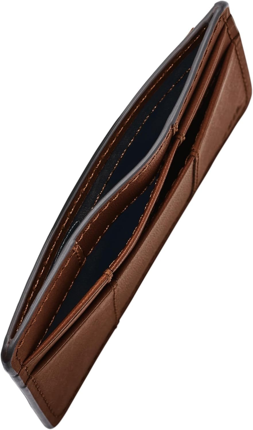 Pánská peněženka Fossil Everett kůže/PVC Středně hnědé držáky na karty 10,2 cm D x 0,6 cm Š x 7,0 cm V ML4398210 Pánská peněženka Naty Shop