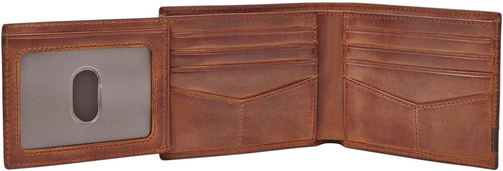 Pánská peněženka Quinn Fossil – 100% hnědá kůže Bifold 11,5 cm D x 2 cm Š x 9 cm V ML3644200 Pánská peněženka Naty Shop
