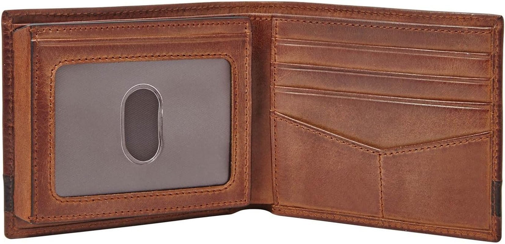 Pánská peněženka Quinn Fossil – 100% hnědá kůže Bifold 11,5 cm D x 2 cm Š x 9 cm V ML3644200 Pánská peněženka Naty Shop