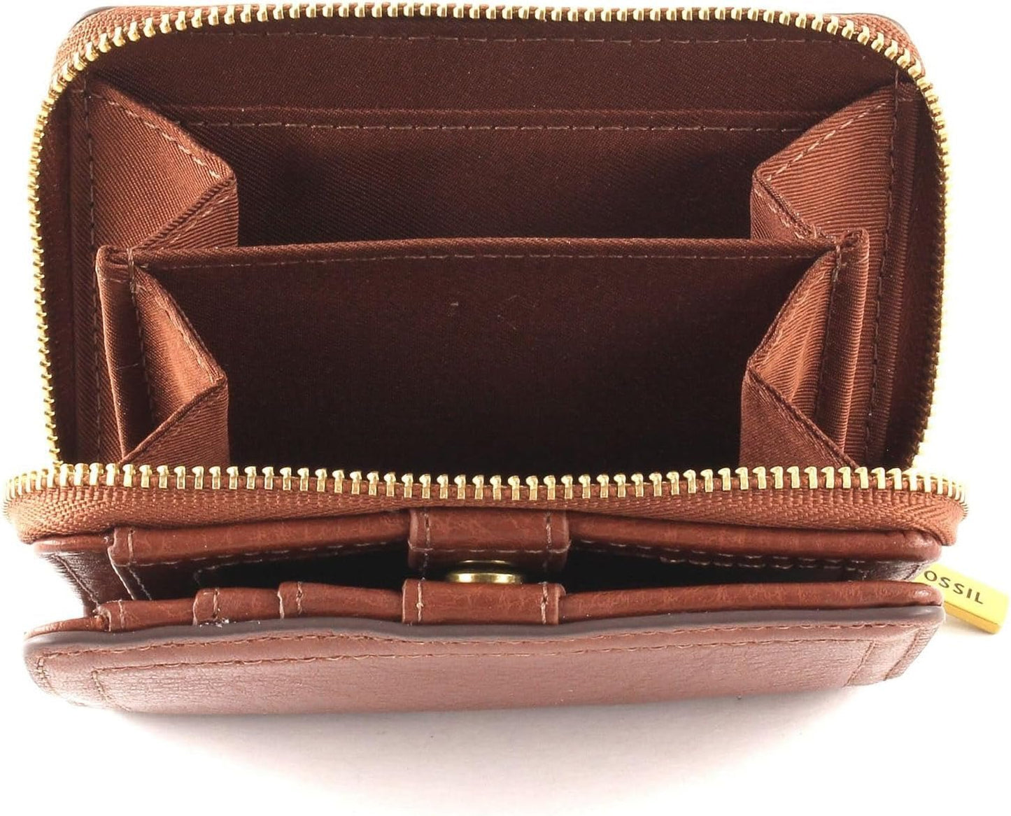 Dámská multifunkční hnědá kožená peněženka Fossil Logan 11,1 cm D x 2,5 cm Š x 8,9 cm V SL7923200 Dámská peněženka Naty Shop