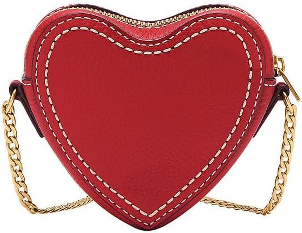 Dámská kožená nebo polyesterová peněženka Fossil Vday Dámské tašky Naty Shop Red