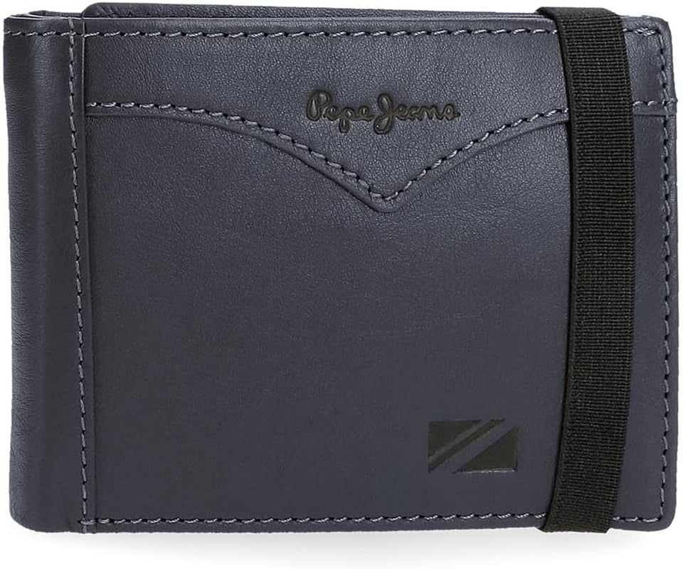 Peněženka Pepe Jeans bunda s elastickým páskem, jedna velikost Pánská peněženka Naty Shop Blue
