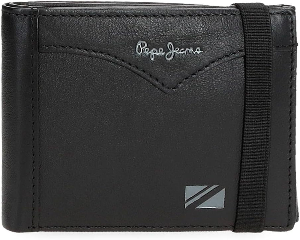 Peněženka Pepe Jeans bunda s elastickým páskem, jedna velikost Pánská peněženka Naty Shop Black