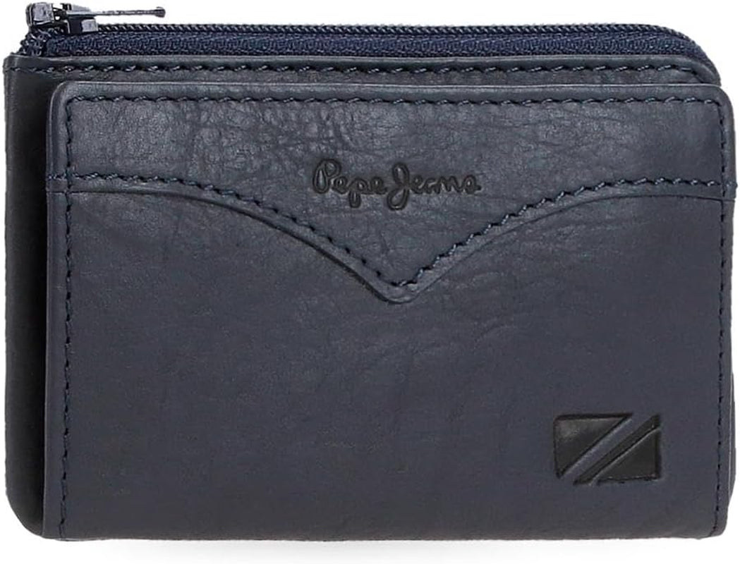 Peněženka Pepe Jeans bunda s držákem na karty, jedna velikost Pánská peněženka Naty Shop Blue