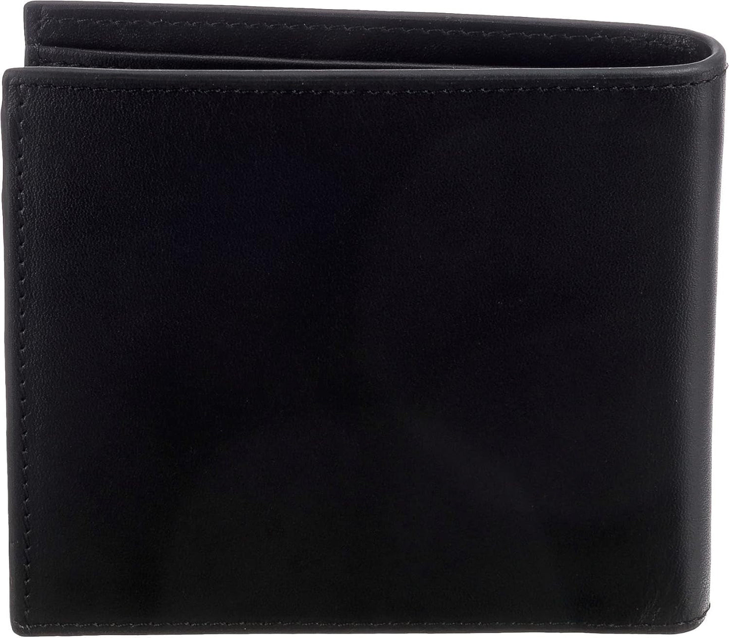 Pánská peněženka Armani Exchange Essential Wallet Jednoduchý tisk loga Černá pánská peněženka Naty Shop