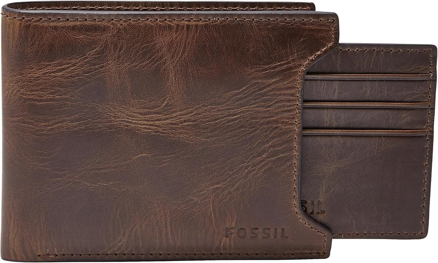 Pánská peněženka Fossil Naty Shop Pánská peněženka Derrick Tmavě hnědá