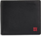 Pánská peněženka HUGO Tibby 8cc Nappa Leather Black Logo Stck Pánská peněženka Naty Shop Výchozí název