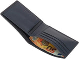 Pánská peněženka Pepe Jeans modrá 11,5 x 8 x 1 cm Kožená peněženka s ochranou RFID s kapsou na mince Pánská peněženka Naty Shop