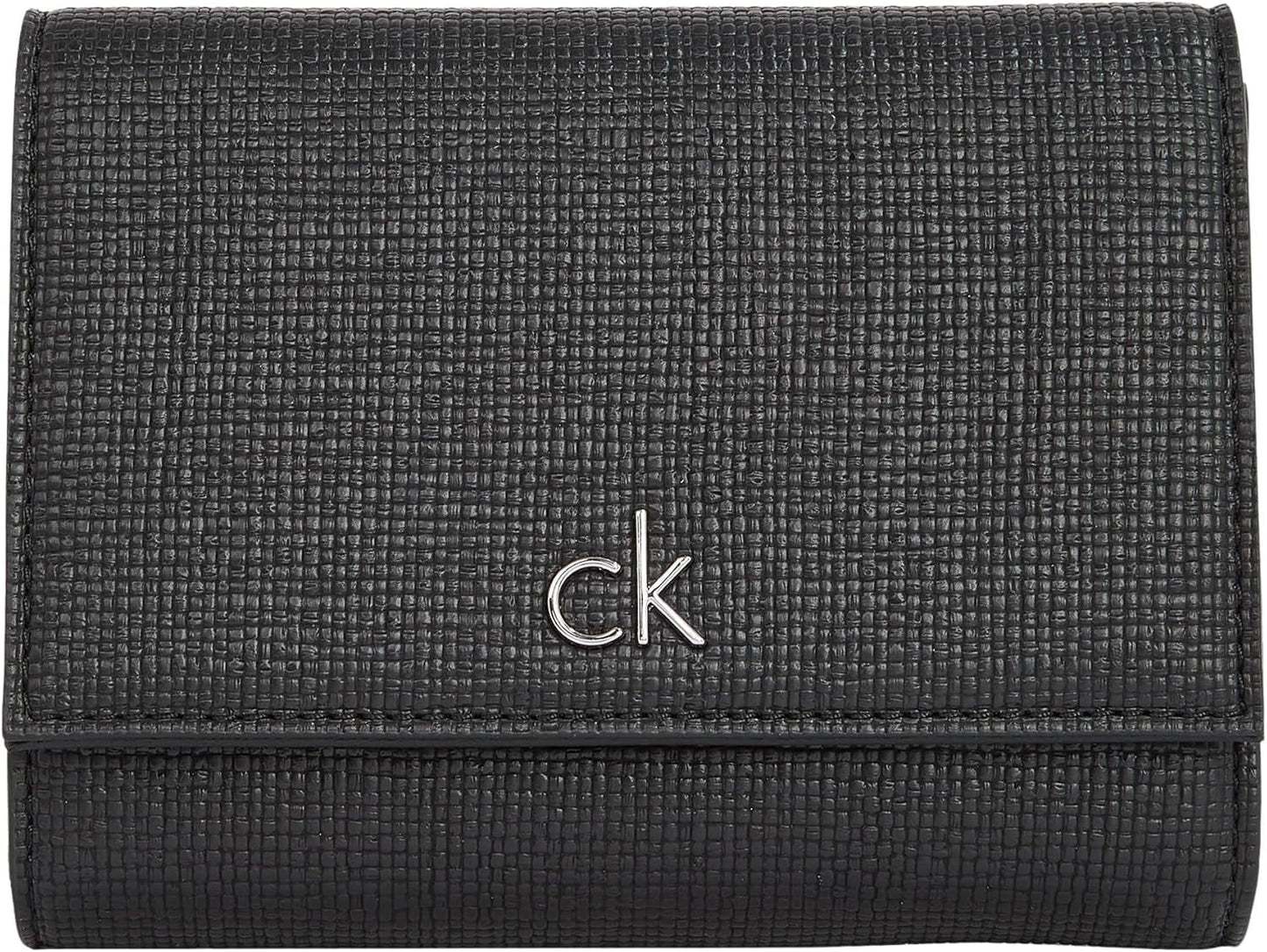 Calvin Klein dámská denní střední trojdílná peněženka Klein, černá (Ck Black), dámská peněženka životní velikosti Naty Shop Výchozí název