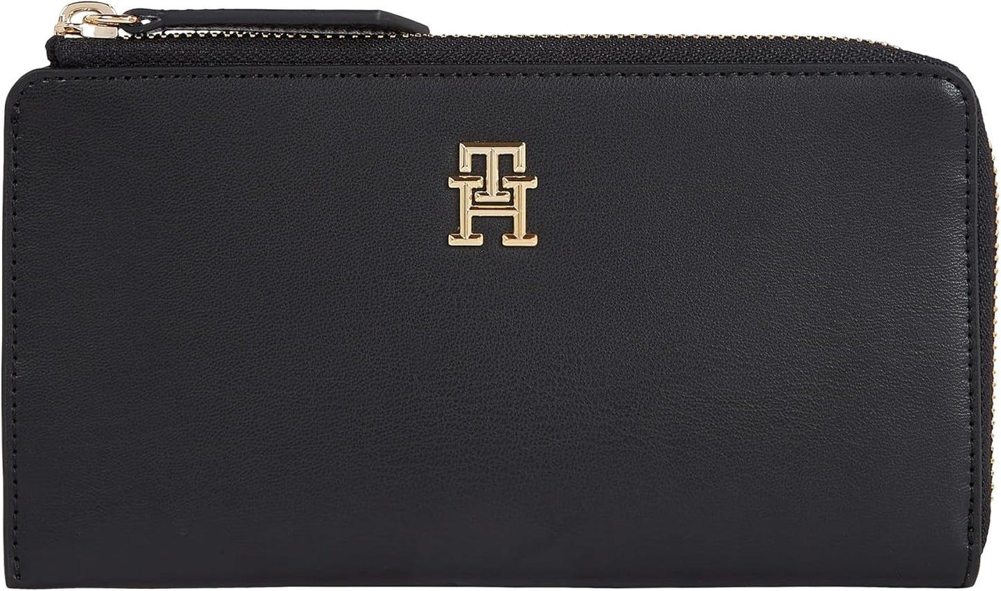 Dámská peněženka Tommy Hilfiger Slim Large, černá (Black), Onesize Dámská peněženka Naty Shop Výchozí název