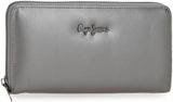Pepe Jeans Ruby peněženka, peněženka, peněženka, vyrobená z polyesteru s detaily z umělé kůže. Přihrádky, zipy. Od Joumma Bags Dámská peněženka Naty Shop Antracit Ruby Wallet
