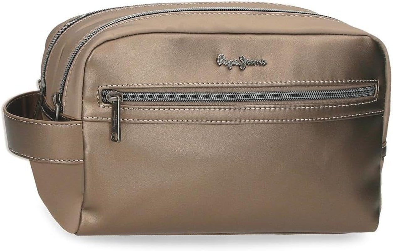 Pepe Jeans Ruby peněženka, peněženka, peněženka, vyrobená z polyesteru s detaily z umělé kůže. Přihrádky, zipy. Od Joumma Bags Dámská peněženka Naty Shop Rubin Dvojitá toaletní taška