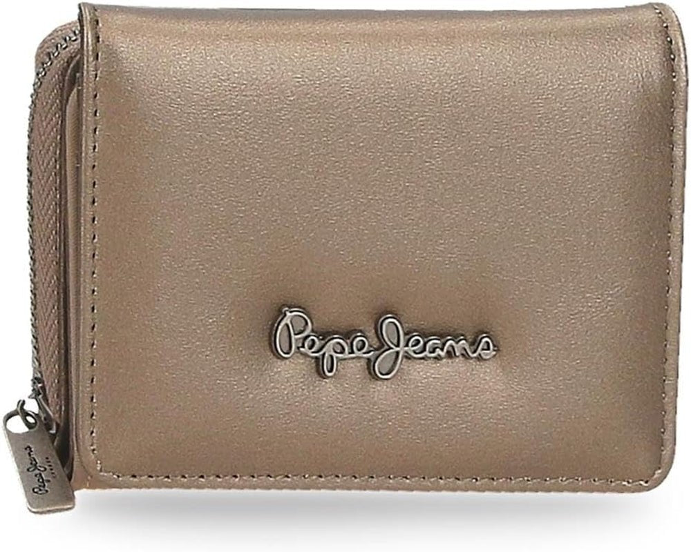 Pepe Jeans Ruby peněženka, peněženka, peněženka, vyrobená z polyesteru s detaily z umělé kůže. Přihrádky, zipy. Od Joumma Bags Dámská peněženka Naty Shop Rubin Wallet