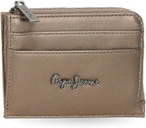 Pepe Jeans Ruby peněženka, peněženka, peněženka, vyrobená z polyesteru s detaily z umělé kůže. Přihrádky, zipy. Od Joumma Bags Dámská peněženka Naty Shop Rubin Peněženka