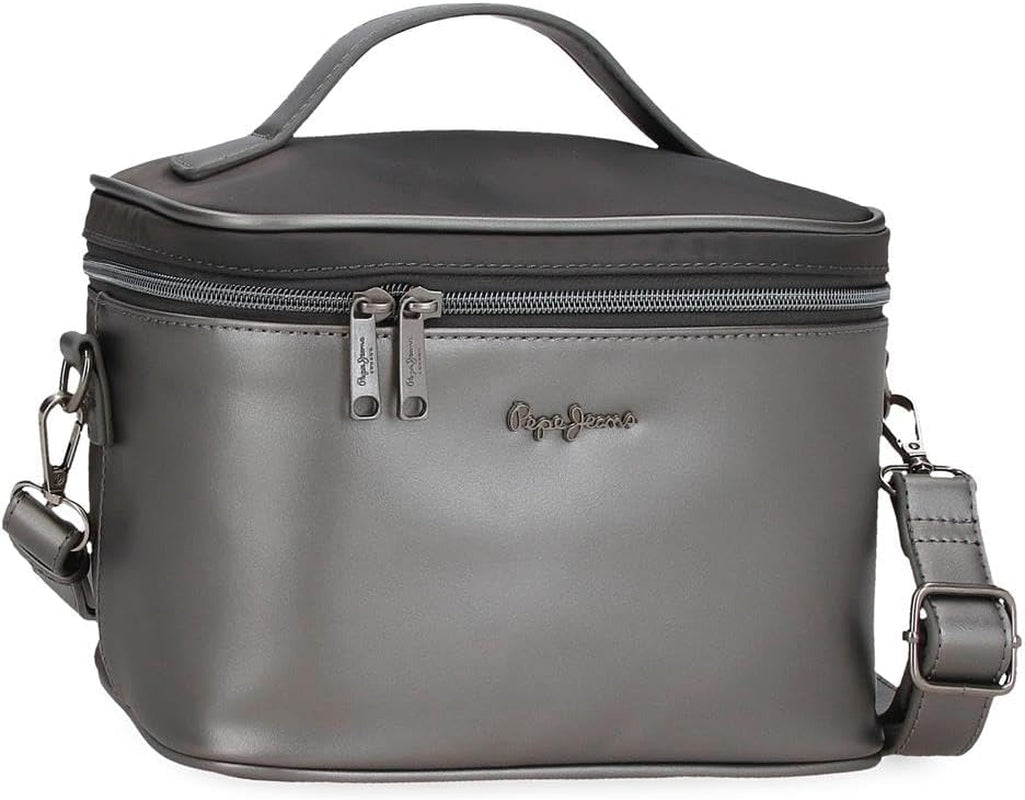 Pepe Jeans Ruby peněženka, peněženka, peněženka, vyrobená z polyesteru s detaily z umělé kůže. Přihrádky, zipy. Od Joumma Bags Wallet Women Naty Shop Antracitová taška přes rameno
