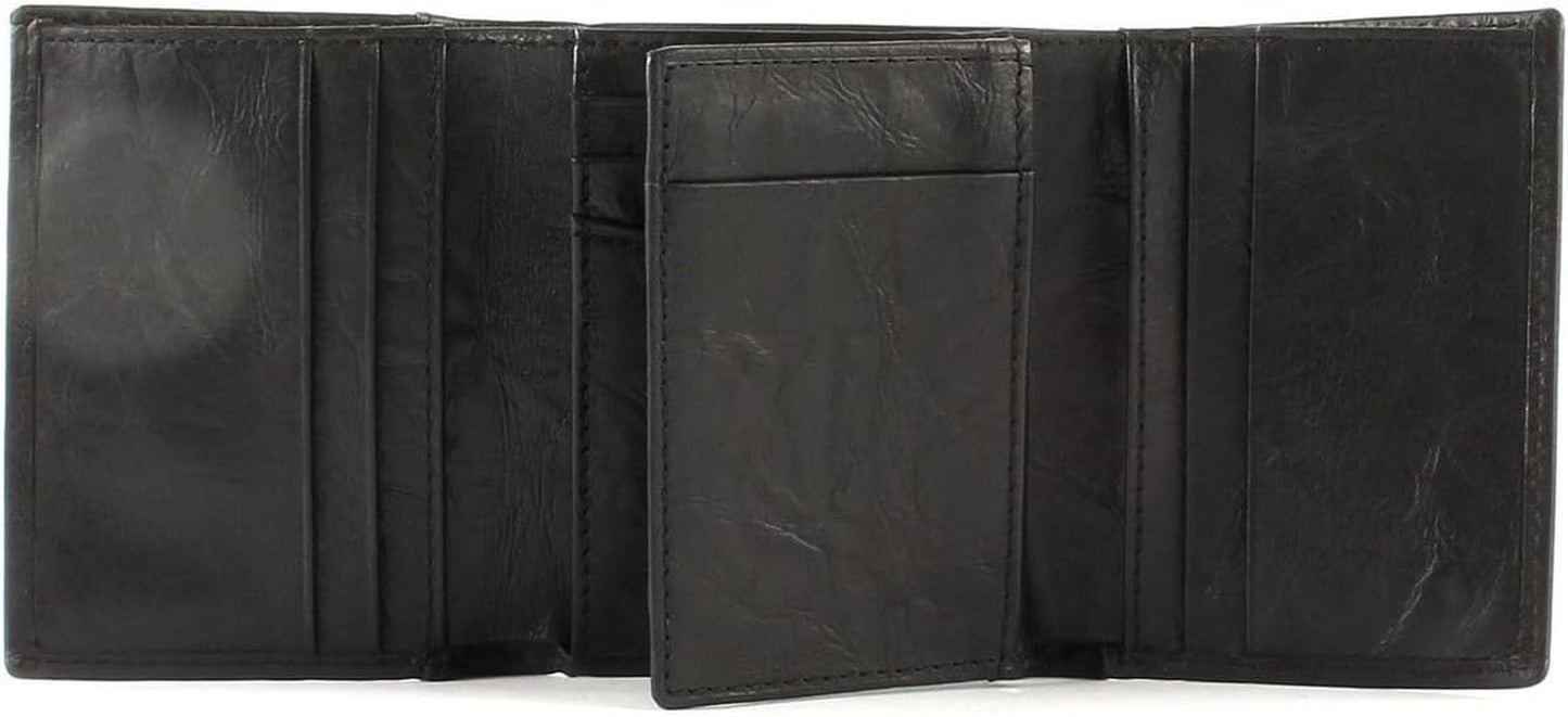 Pánská peněženka Fossil Neel Leather Trifold 8,255 cm D x 1,905 cm Š x 10,16 cm V Pánská peněženka Naty Shop