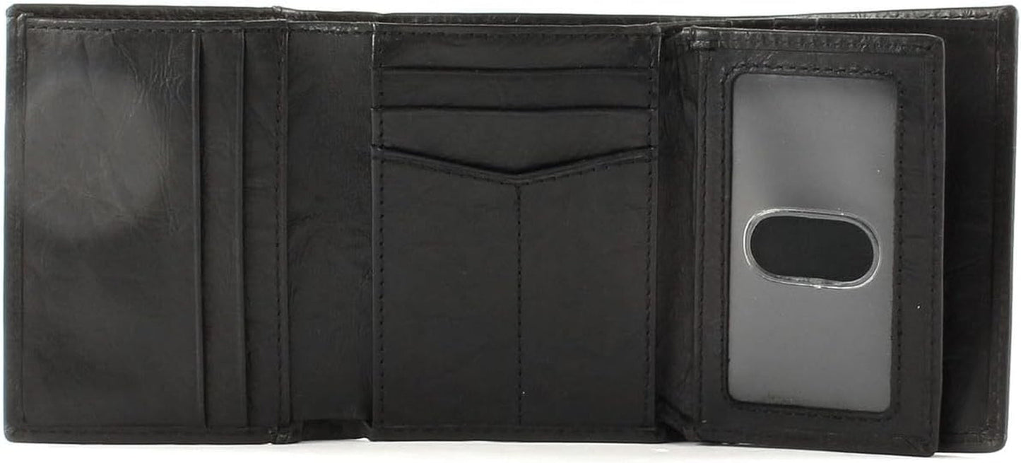 Pánská peněženka Fossil Neel Leather Trifold 8,255 cm D x 1,905 cm Š x 10,16 cm V Pánská peněženka Naty Shop
