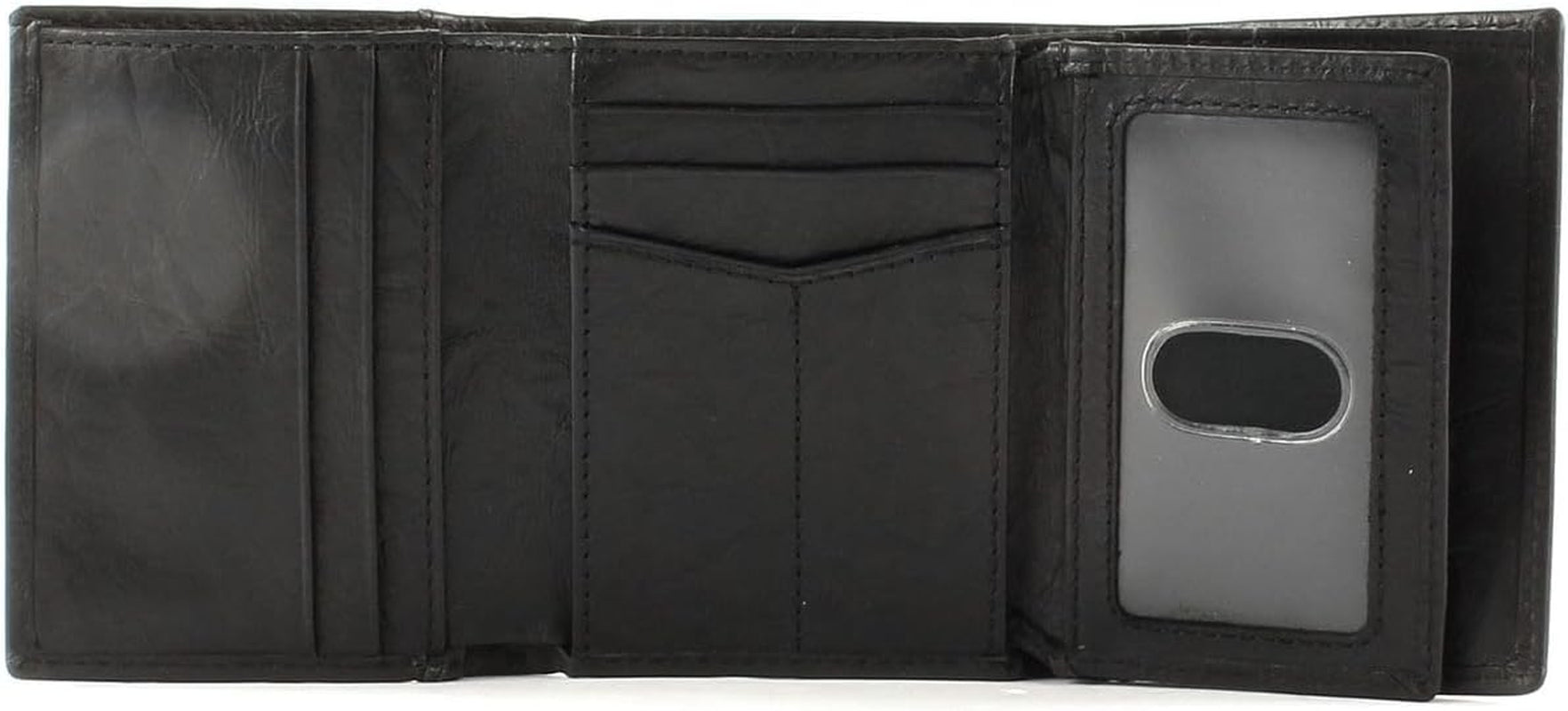 Pánská peněženka Fossil Neel Leather Trifold 8,255 cm D x 1,905 cm Š x 10,16 cm V Pánská peněženka Naty Shop