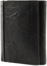 Pánská peněženka Fossil Neel Leather Trifold 8,255 cm D x 1,905 cm Š x 10,16 cm V Pánská peněženka Naty Shop Černá
