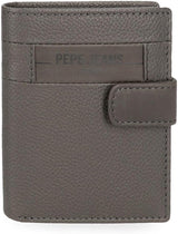 Pepe Jeans Checkbox Černá Hnědá Modrá Šedá Hovězí kůže Peněženky a peněženky Pánská peněženka Naty Shop Šedá Click Wallet