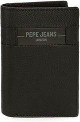 Pepe Jeans Checkbox Černá Hnědá Modrá Šedá Hovězí kůže Peněženky a peněženky Pánská peněženka Naty Shop Černá Vertikální peněženka