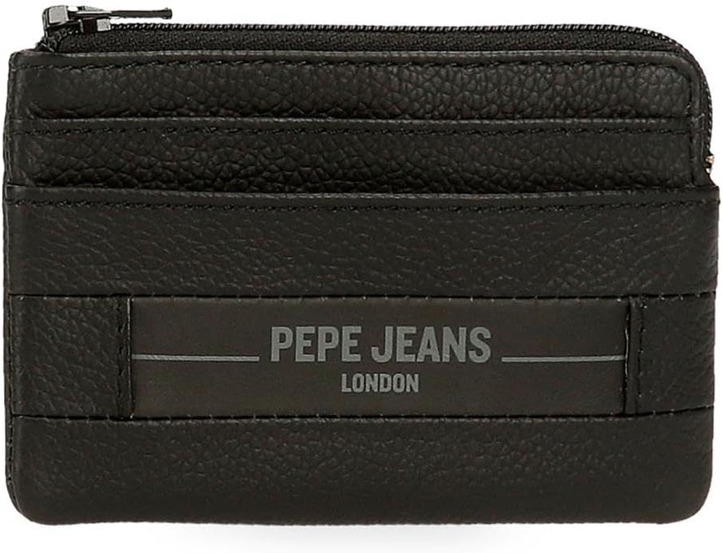 Peněženky a peněženky Pepe Jeans Checkbox Hovězí kůže, černá, hnědá, modrá a šedá - Naty Shop