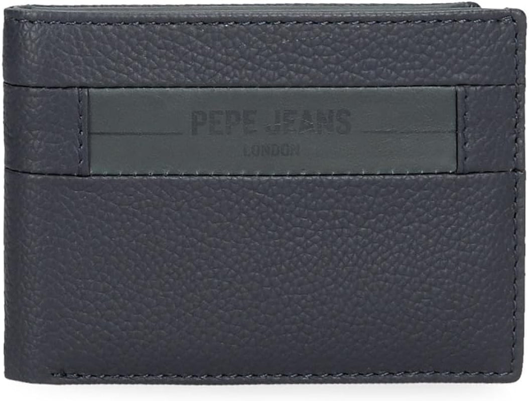Pepe Jeans Checkbox Hovězí kůže Peněženky a peněženky Černá Hnědá Modrá Šedá Pánská peněženka Naty Shop Modrá Peněženka Checkbox