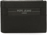Pepe Jeans Checkbox Černá Hnědá Modrá Šedá Hovězí kůže Peněženky a peněženky Pánská peněženka Naty Shop Černá Peněženka Checkbox