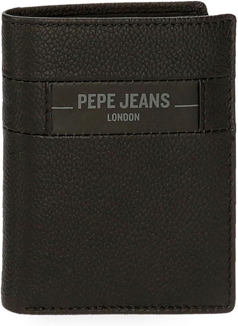 Peněženky a peněženky Pepe Jeans Checkbox Hovězí kůže, černá, hnědá, modrá a šedá - Naty Shop