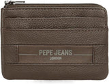 Pepe Jeans Checkbox Hovězí kůže Peněženky a peněženky Černá Hnědá Modrá Šedá Pánská peněženka Naty Shop Hnědá Peněženka