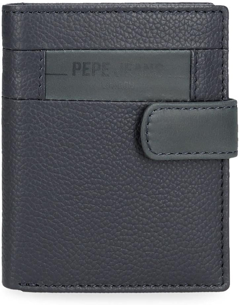 Pepe Jeans Checkbox Hovězí kůže Peněženky a peněženky Černá Hnědá Modrá Šedá Pánská peněženka Naty Shop Modrá Click Wallet