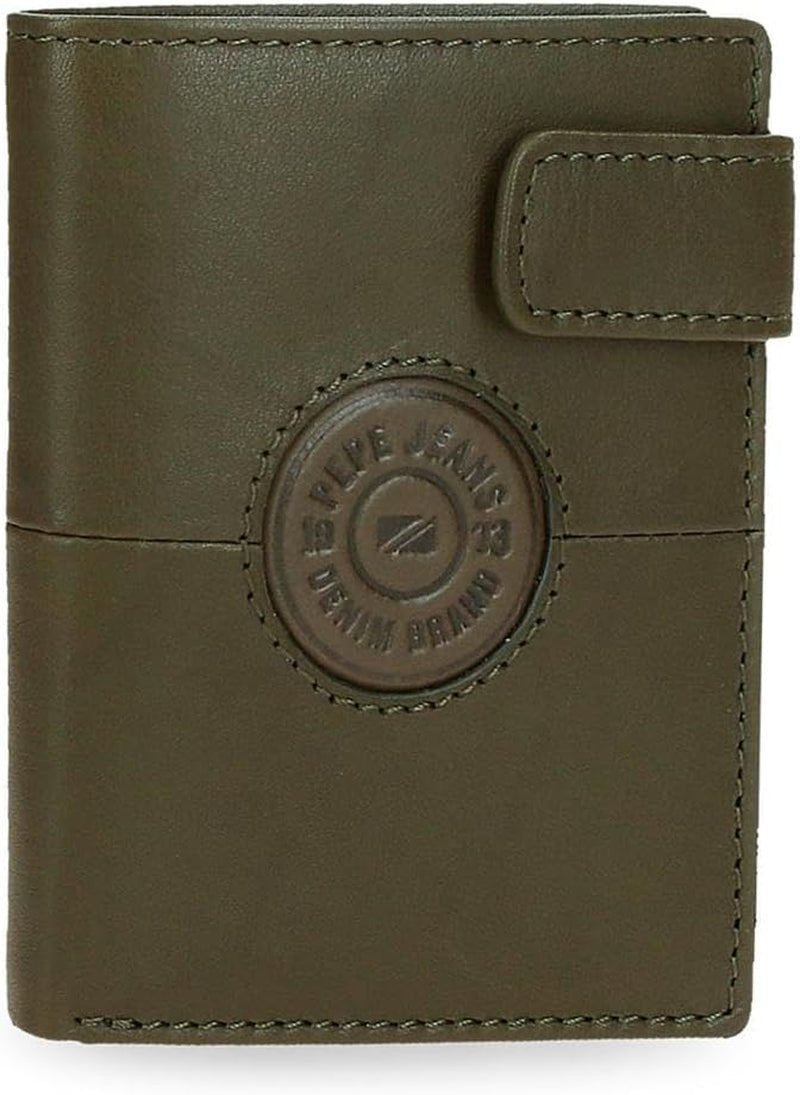Peněženky a peněženky z hovězí kůže Pepe Jeans Cracker Černá Hnědá Zelená Různé velikosti Naty Shop Pánská peněženka Zelená Click Wallet
