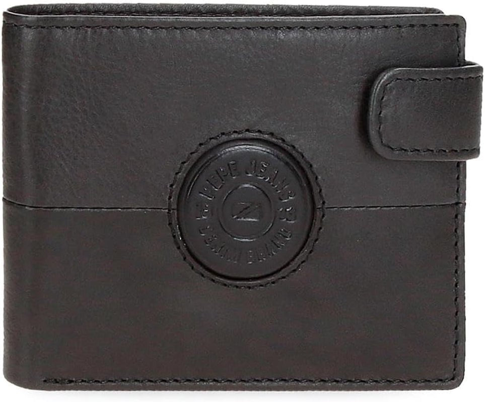 Peněženky a peněženky z hovězí kůže Pepe Jeans Cracker, černá, hnědá, zelená, různé velikosti - Naty Shop