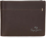 Peněženky a peněženky Pepe Jeans Staple Hovězí kůže, Černá, Hnědá, Námořnická, Různé velikosti Pánská peněženka Naty Shop Hnědá Staple Wallet