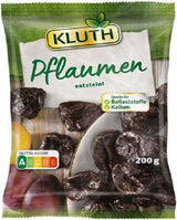Švestky s peckami 200g - Ochucené, ovocné a přirozeně sladké - Veganské, nesířené, bez pecek a bez přidaného cukru - Nutri-Score A (1 x 200g) Dehydrované produkty Naty Shop Výchozí název