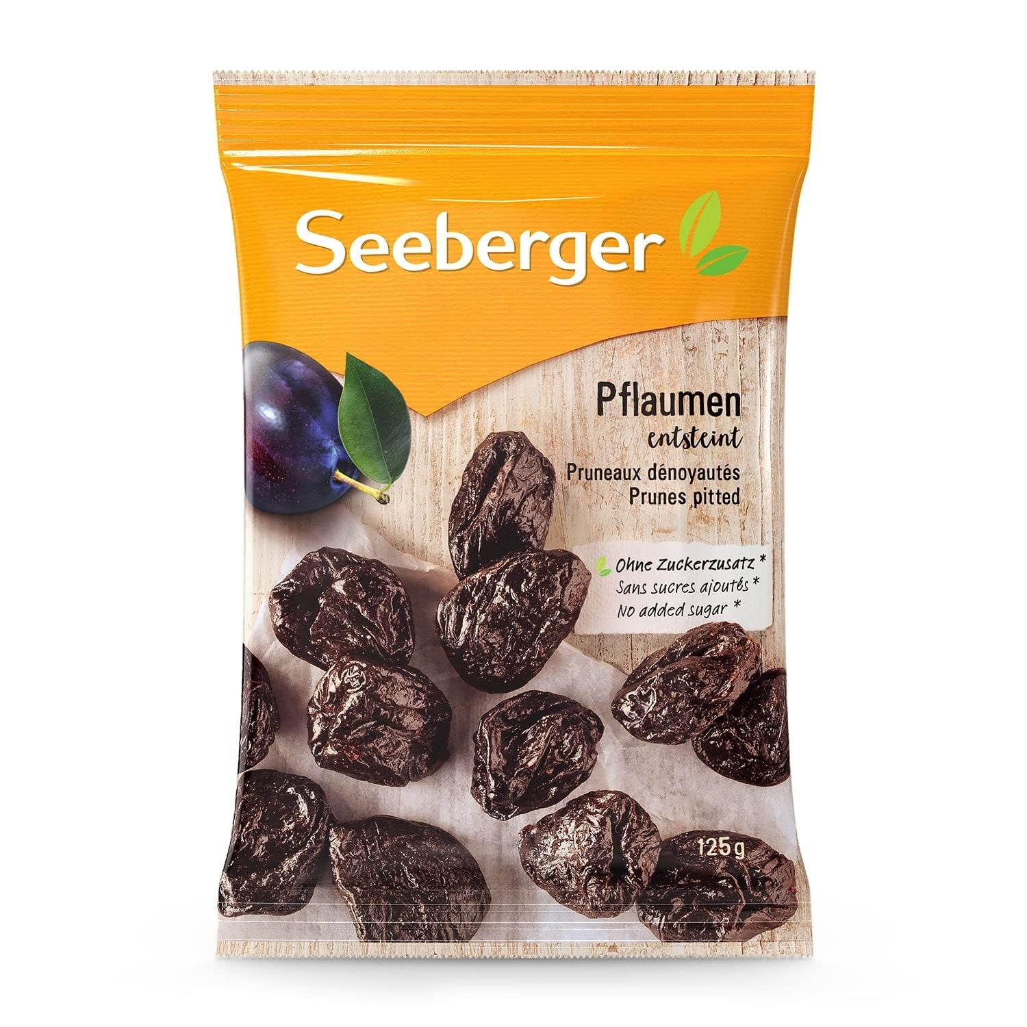 Seeberger švestky, vypeckované, 125 g Sušené produkty Naty Shop Výchozí název