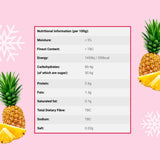 Lyofilizovaný ananasový prášek 100g - Lyofilizovaný ovocný prášek - Lyofilizovaný ananasový prášek na smoothie, jogurt a pečení - 100% přírodní ananasový prášek bez přísad Dehydrované produkty Naty Shop