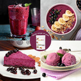 Mrazem sušený prášek z černého rybízu 100g - Mrazem sušený ovocný prášek - Prášek z černého rybízu na smoothie a pečení - Přírodní prášek z černého rybízu bez přísad Dehydrované produkty Naty Shop