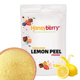Lyofilizovaný prášek z citronové kůry 100g - Lyofilizovaný ovocný prášek - Lyofilizovaný citronový prášek na pečení, smoothies a čaj - 100% přírodní citronový prášek bez přísad Dehydrované produkty Naty Shop 100G