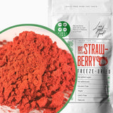 Mrazem sušené ovoce v prášku jahodový prášek | Lyofilizovaný jahodový prášek Jahodový prášek | Strawberry Powder Smoothie Jahodový pudink Sušené ovoce (100g) Dehydrované produkty Naty Shop 100G