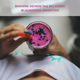Organický prášek z divokých borůvek, lyofilizované celé borůvky, 100% kvalita syrových potravin, bohaté na antioxidanty a vitamín C, bez přidaného cukru, sklizeno v severní Evropě Sušené produkty Naty Shop