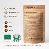 Organický prášek z divokých borůvek, lyofilizované celé borůvky, 100% kvalita syrových potravin, bohaté na antioxidanty a vitamín C, bez přidaného cukru, sklizeno v severní Evropě Sušené produkty Naty Shop