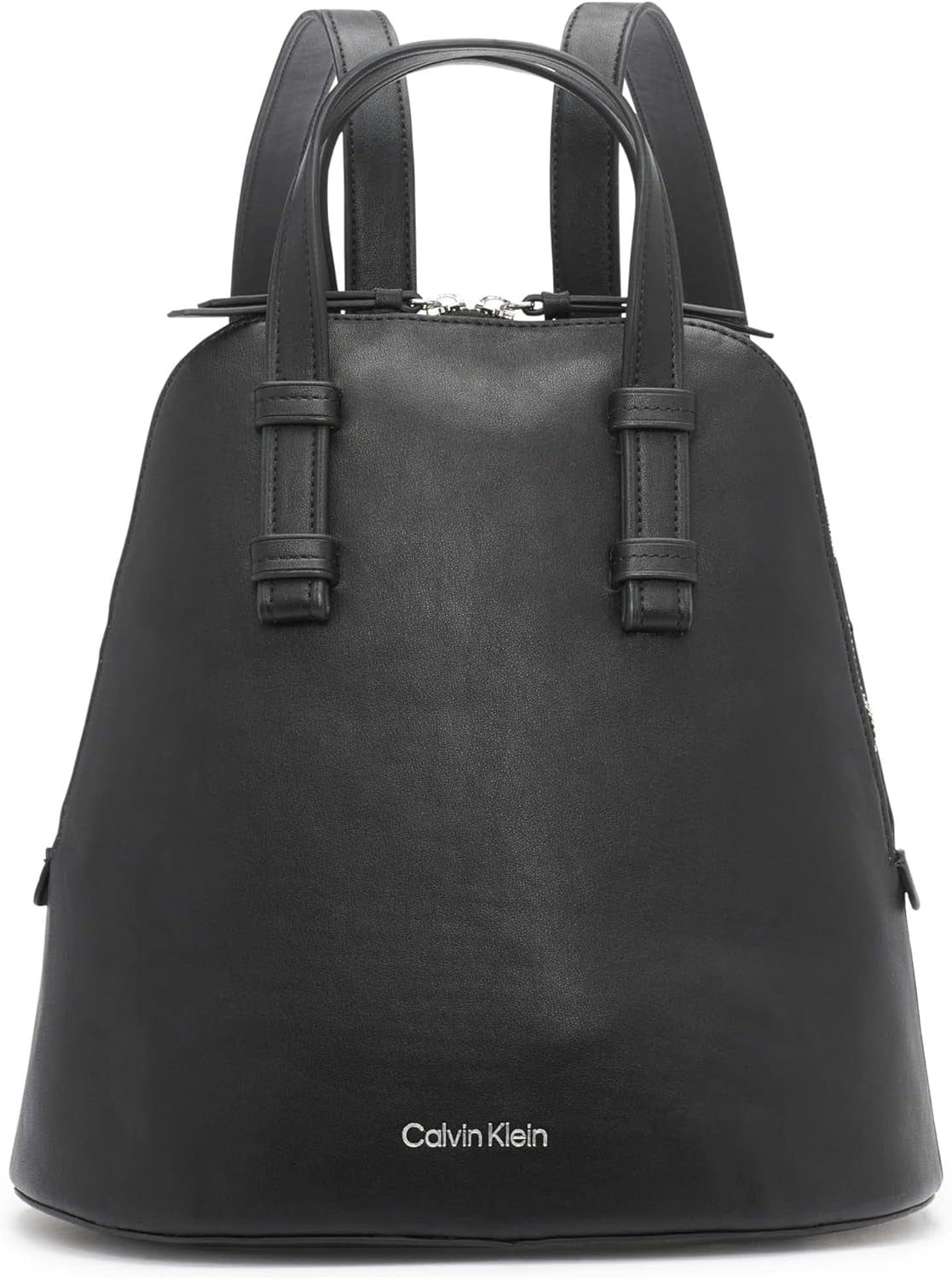 Calvin Klein Dámský batoh Zina Zip Around Dámské Tašky Naty Shop Černá/Stříbrná Jedna velikost pro všechny