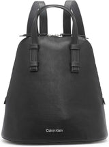 Calvin Klein Dámský batoh Zina Zip Around Dámské Tašky Naty Shop Černá/Stříbrná Jedna velikost pro všechny